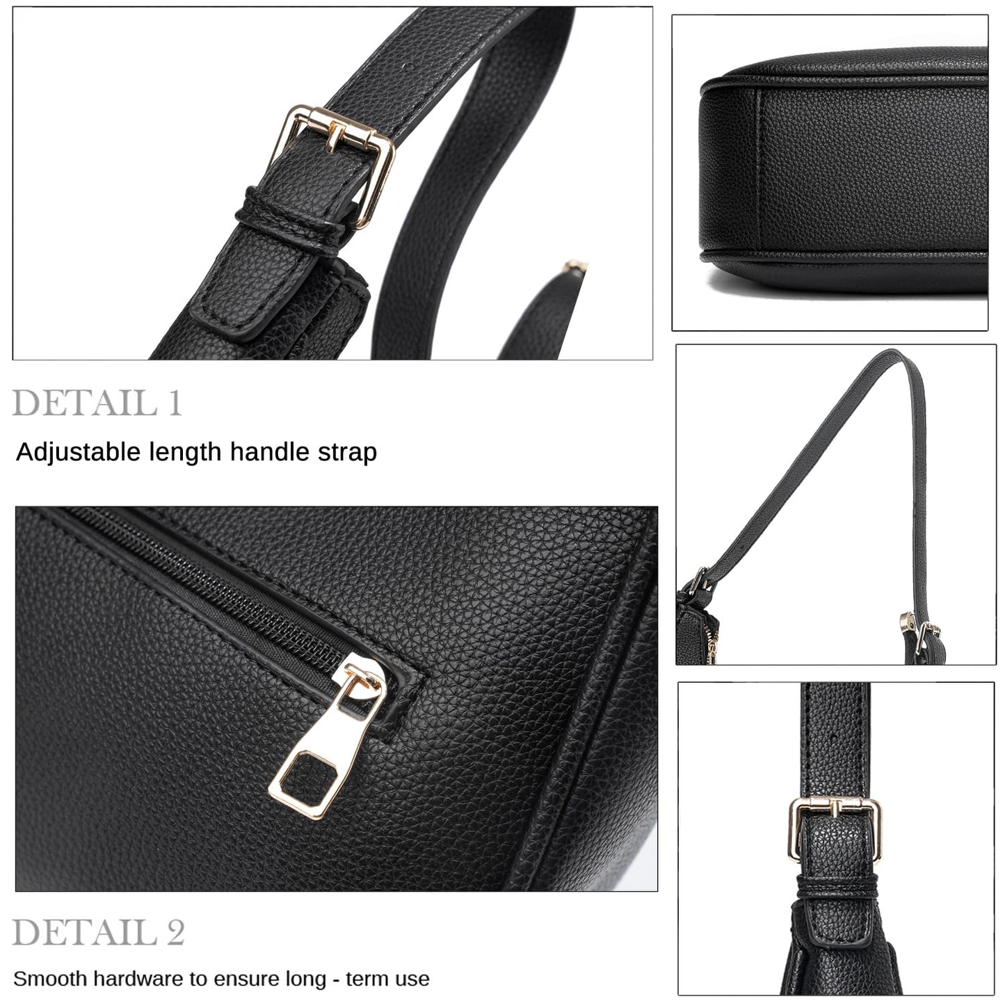 Small Crescent Shoulder Bags Purses for Women Retro Classic Crossbody Bags Cute Clutch Tote Purse and Handbag