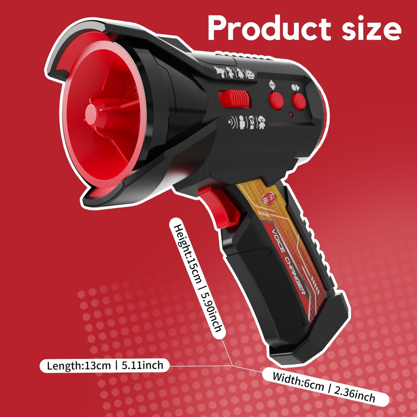 Multi Voice Changer for Kids with 8 Different Voice Effects, Voice Changer, Recorder, and Megaphone Function, Kids Voice Changer Toy for Kids, Teens Age 3 Years and Up