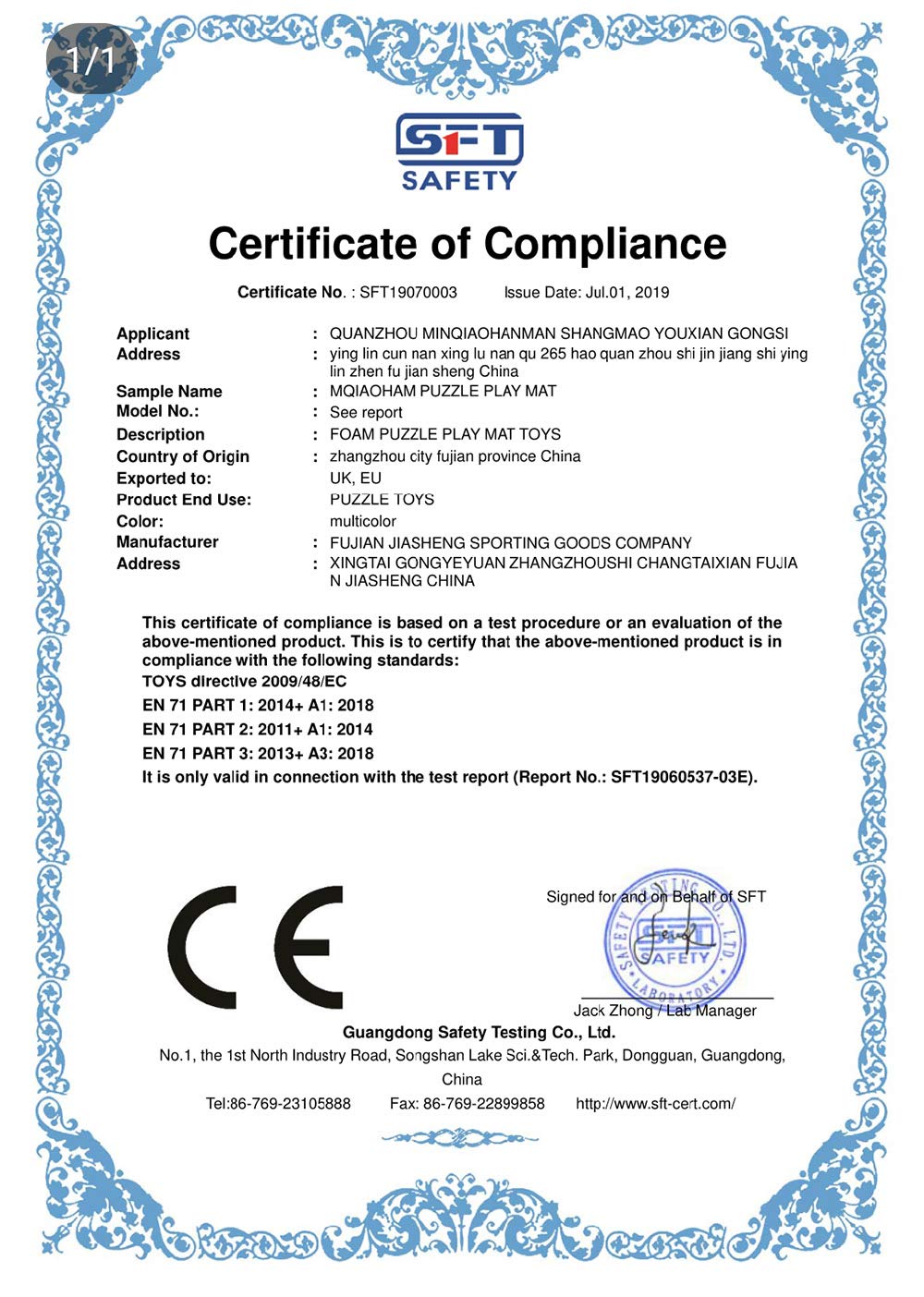 MQIAOHAM® 18 Pieces Puzzle Play Mats, Soft Baby Play Mat, Kids Interlocking Foam Floor Tiles, Toddlers Carpet Playmats Animal G301018-P051HBH