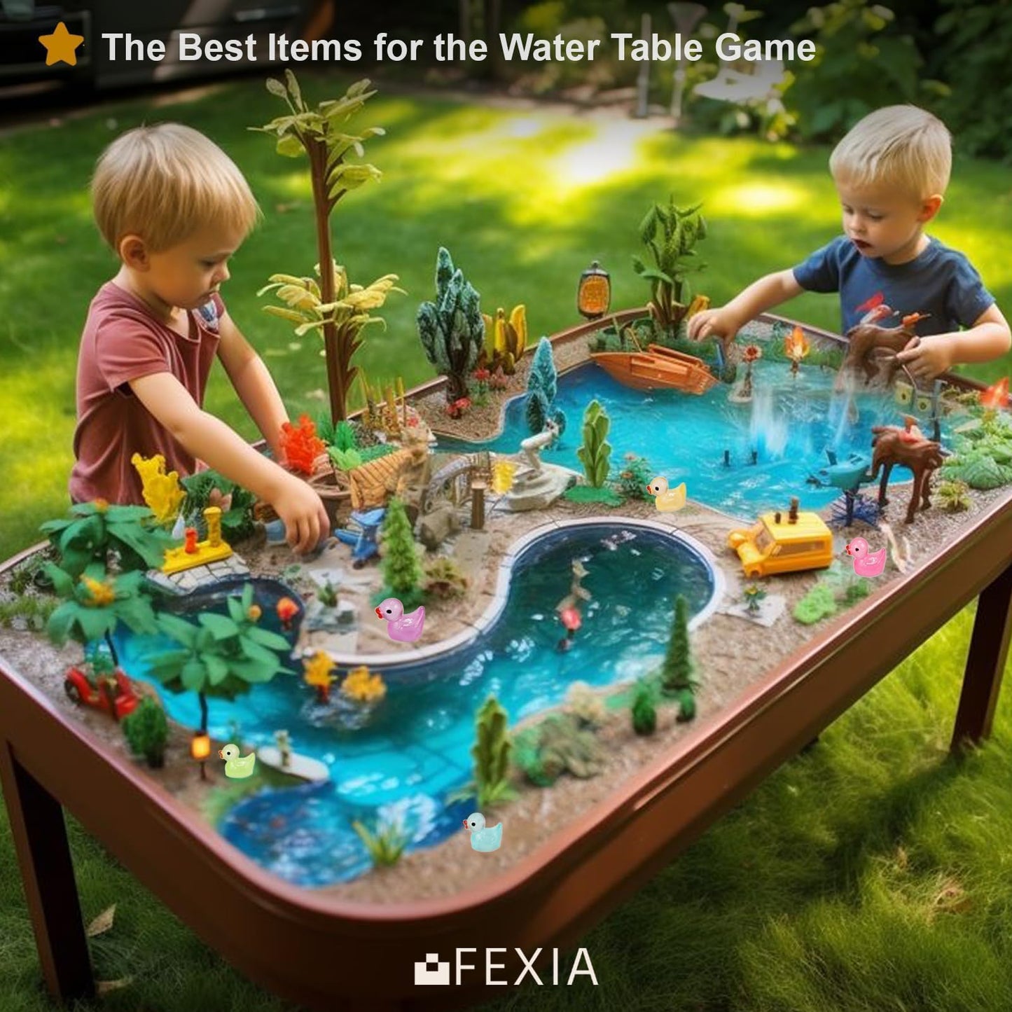 FEXIA 100pcs Mini Ducks Glitter Resin Ducks Mini Resin Animals Figures to Hide Glow in The Dark Tiny Duck Figures for Dollhouse Aquarium Fairy Garden Decor