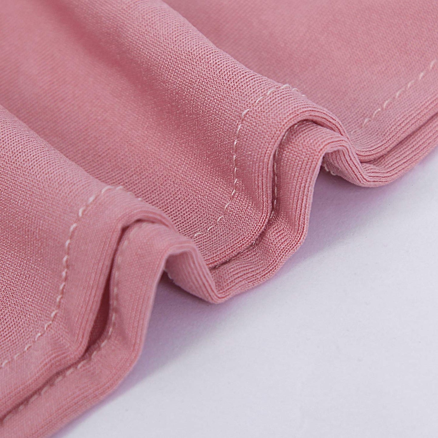 Peomeise 100pcs Dusty Pink Spandex Chair Sashes with Buckle Slider for Wedding, Party Decoration