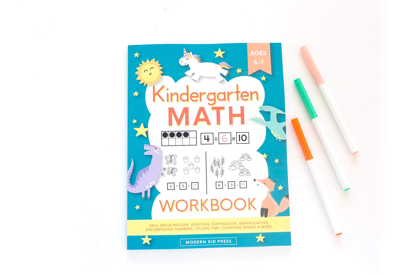 Kindergarten Math Workbook: Kindergarten and 1st Grade Workbook Age 5-7 | Homeschool Kindergarteners | Addition and Subtraction Activities + Worksheets