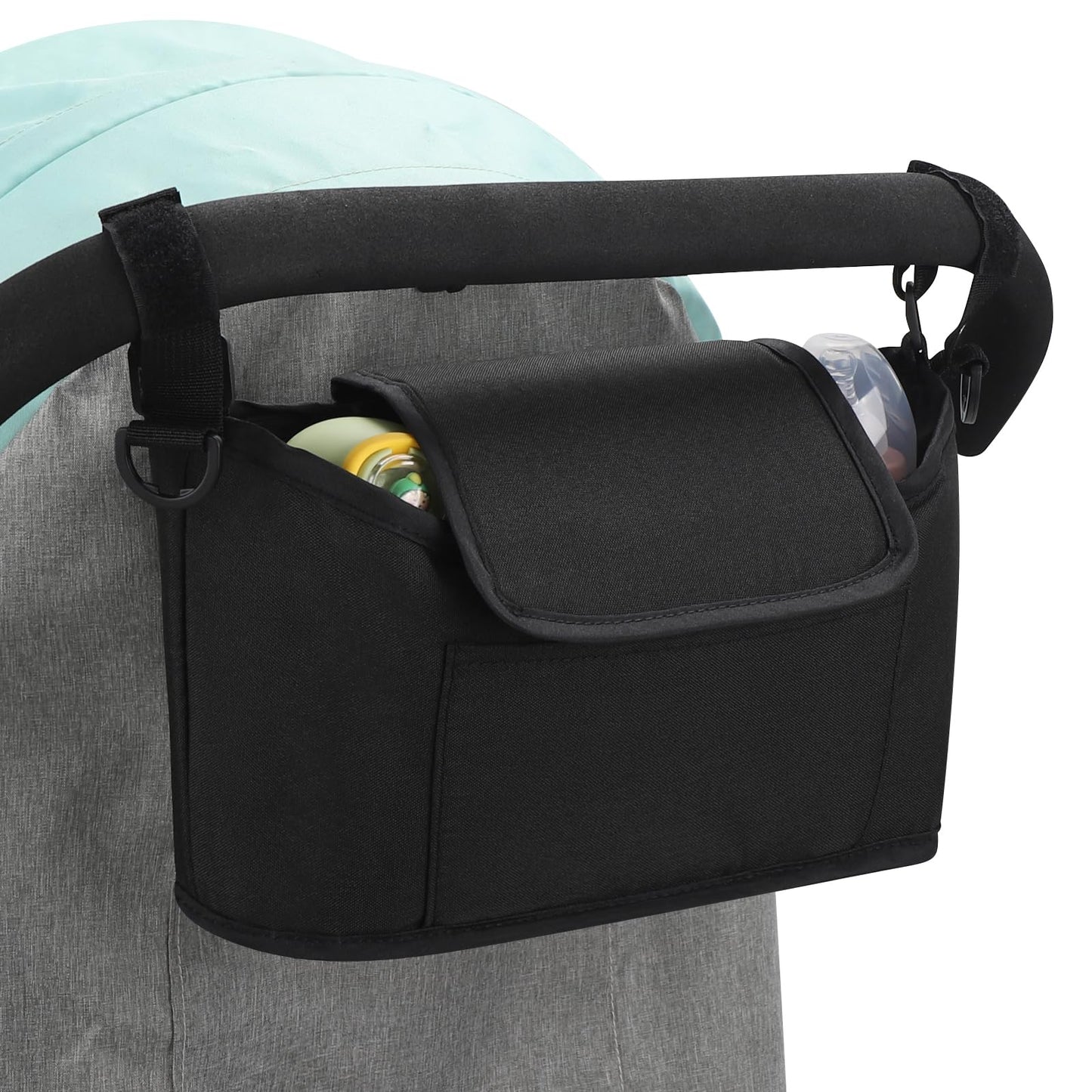 Accmor Universal Stroller Organizer, Stroller Bag Caddy Organizer, Stroller Organizer Accessories for Uppababy, Baby Jogger, Nuna, Doona, Britax Strollers