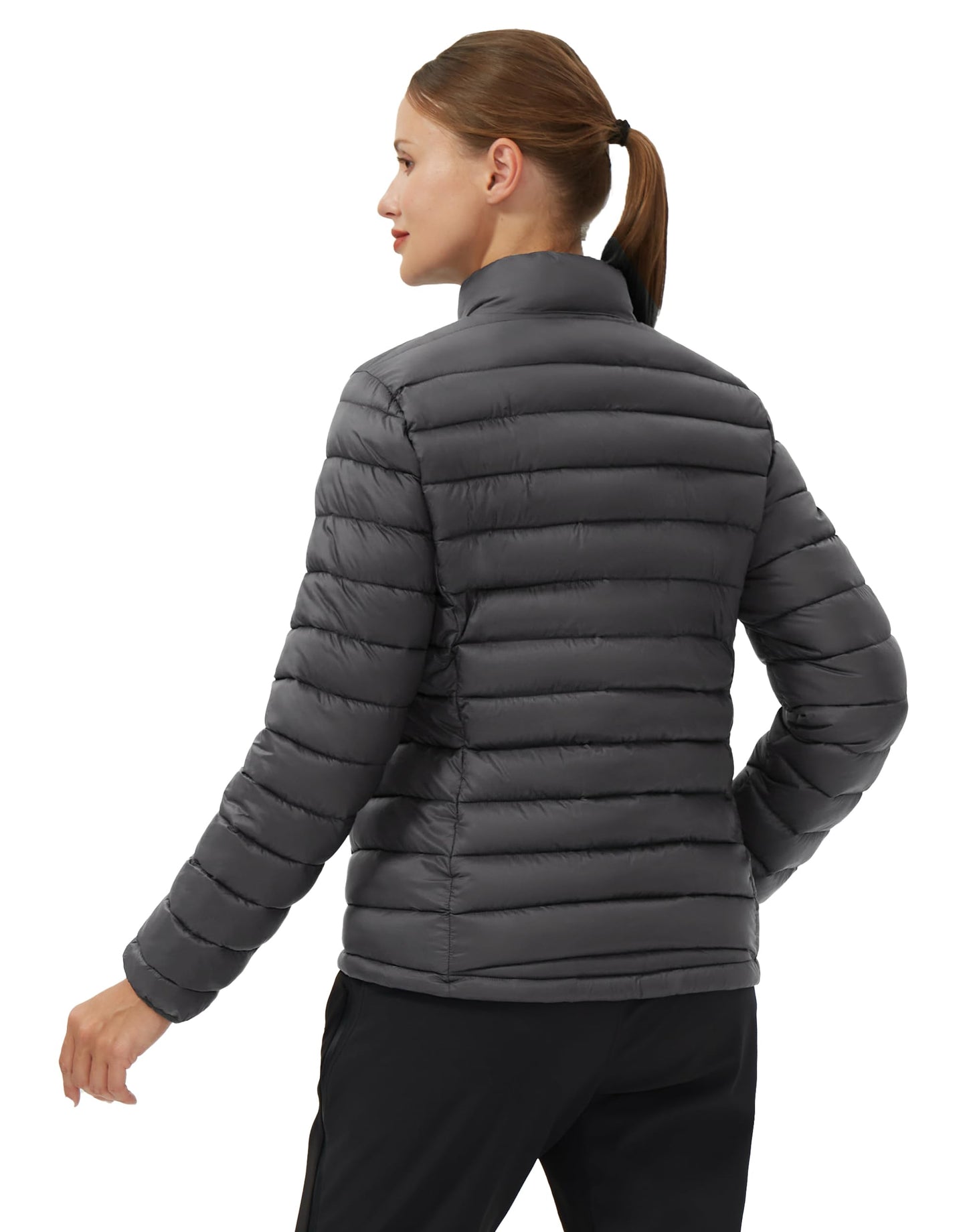 Pioneer Camp Women's Packable Puffer Jacket Winter Lightweight Quilted Coat Water-Repellent Insulated Thermal Warm Outerwear