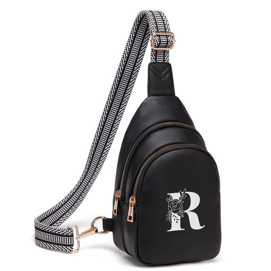 Crossbody Bags for Women Initial Sling Bag Cross Body Fanny Packs Personalized Gifts for Mom Women Wife