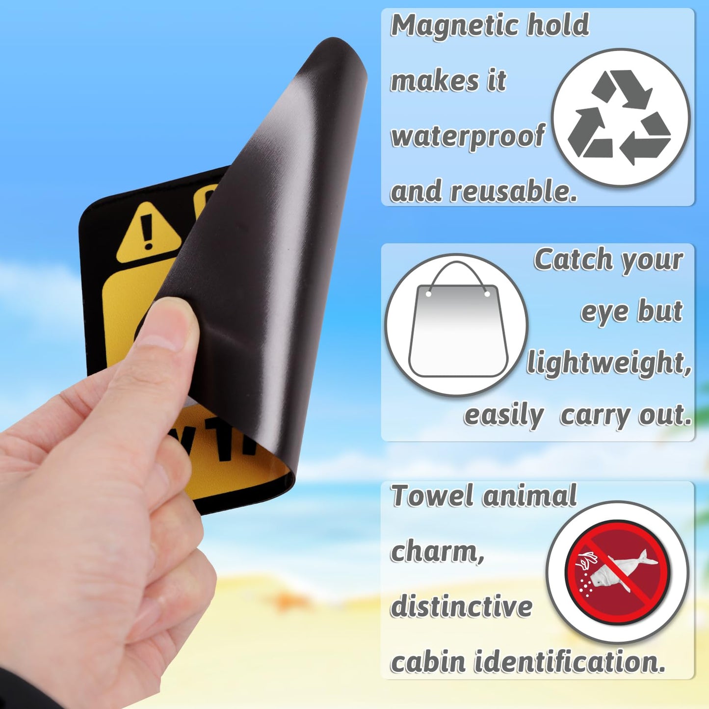 90shine 18PCS Cruise Door Magnets Decorations, Funny Animal Towel Magnetic Ship Cabin Decor