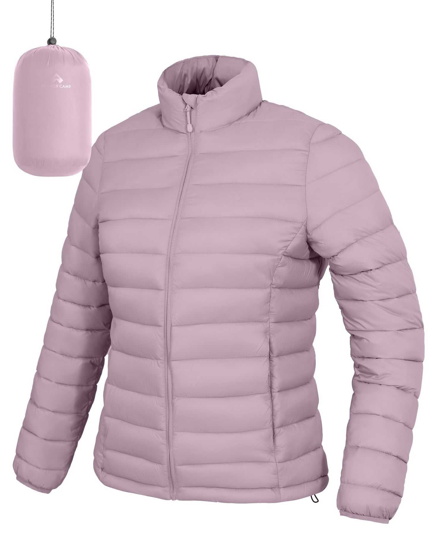 Pioneer Camp Women's Packable Puffer Jacket Winter Lightweight Quilted Coat Water-Repellent Insulated Thermal Warm Outerwear