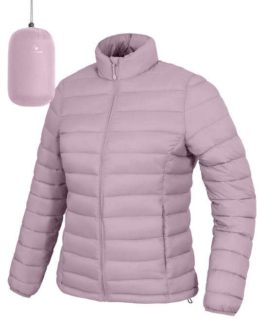 Pioneer Camp Women's Packable Puffer Jacket Winter Lightweight Quilted Coat Water-Repellent Insulated Thermal Warm Outerwear