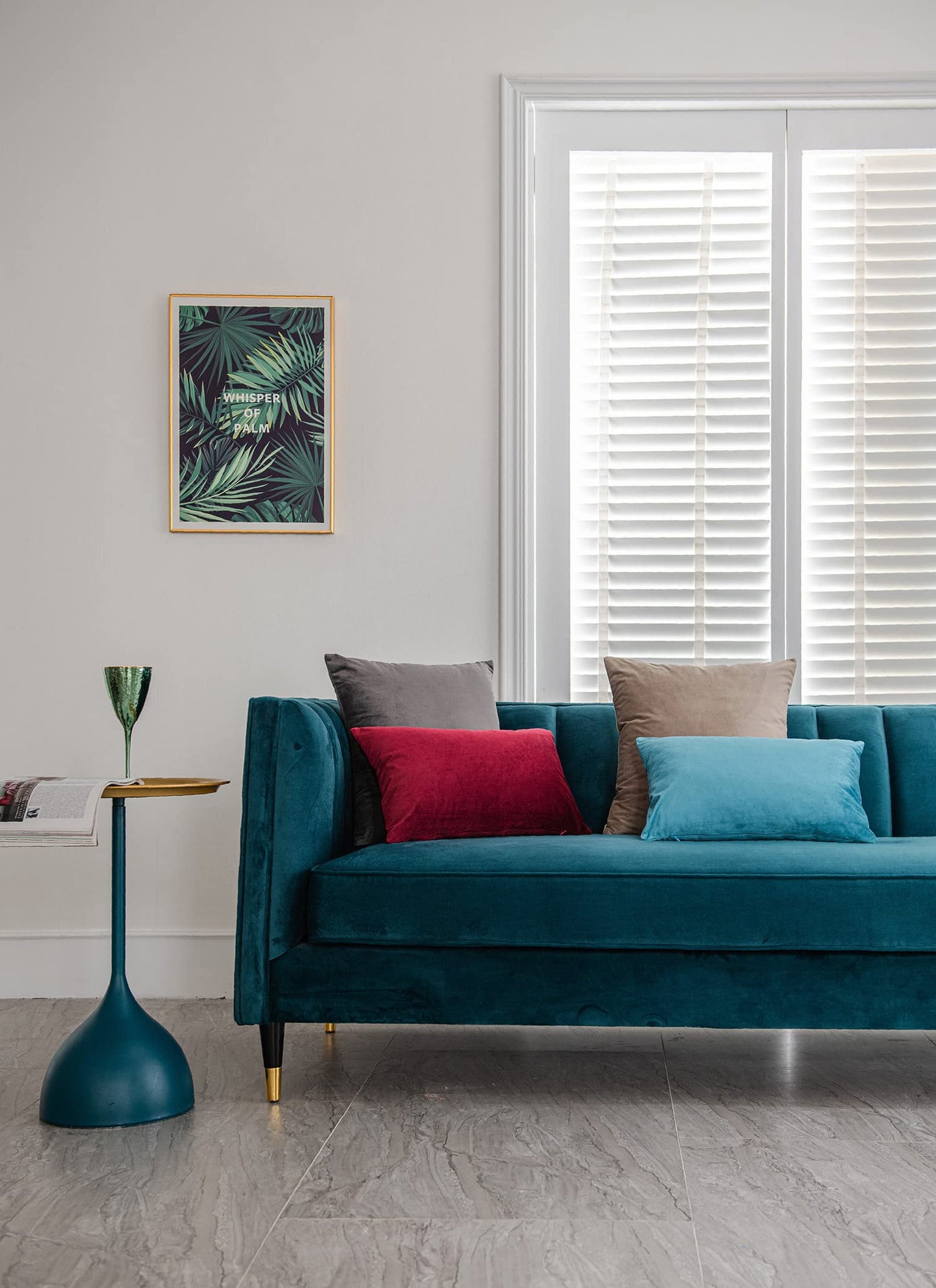 DEZENE Throw Pillow Covers 12x20 Burgundy: 2 Pack Cozy Soft Velvet Rectangular Decorative Pillow Cases for Farmhouse Home Decor