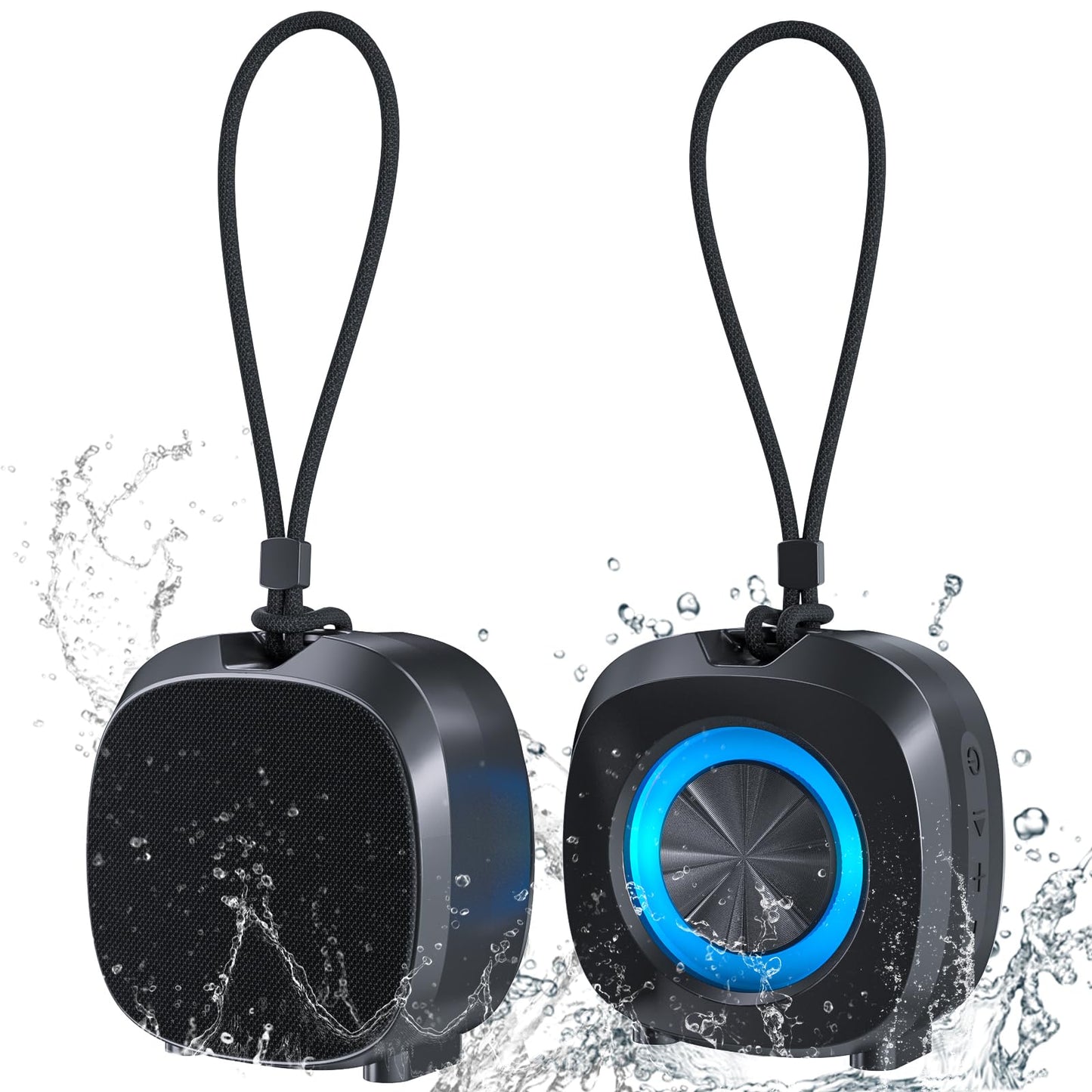 Bluetooth Speaker Portable Media Players Clear Loud Stereo Sound Deep Bass Wireless Speaker With Lights TWS IPX5 Waterproof Small Speakers Long Playtime for Home/Party/Outdoor/Beach Electronic Gadgets