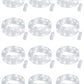 Fibevon Fairy Lights Battery Operated, 12-Pack 7.2ft w/20 LED Mini Lights Waterproof String Lights for Mason Jar/Centerpiece Table/Bedroom/Wedding/Valentines/Christmas/Outdoors/Indoor Decoration…