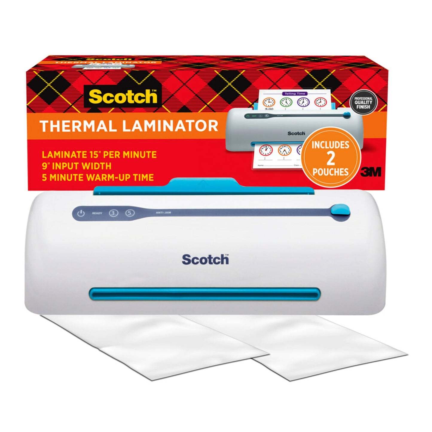 Scotch Thermal Laminating Pouches, 200 Count, Clear, 3 mil., Ideal Office or School Supplies, Fits Letter Sized Paper (8.9 in. × 11.4 in.)