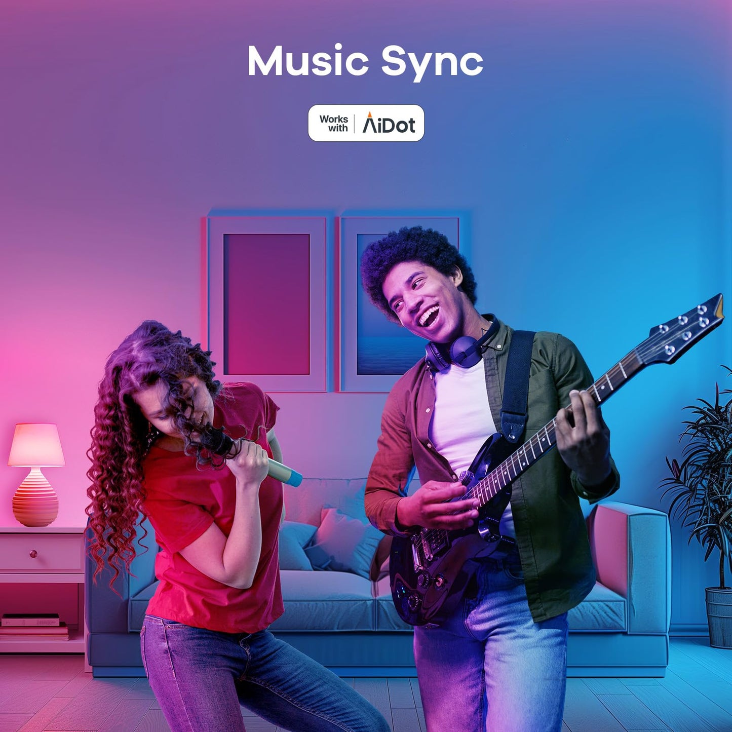 OREiN Matter Smart Light Bulb, Smart Light Bulbs Work with Apple Home, Alexa, Google Home, SmartThings, A19 Color Changing Light Bulbs 2.4Ghz WiFi, 800 Lumens Equivalent 60W 4Pack