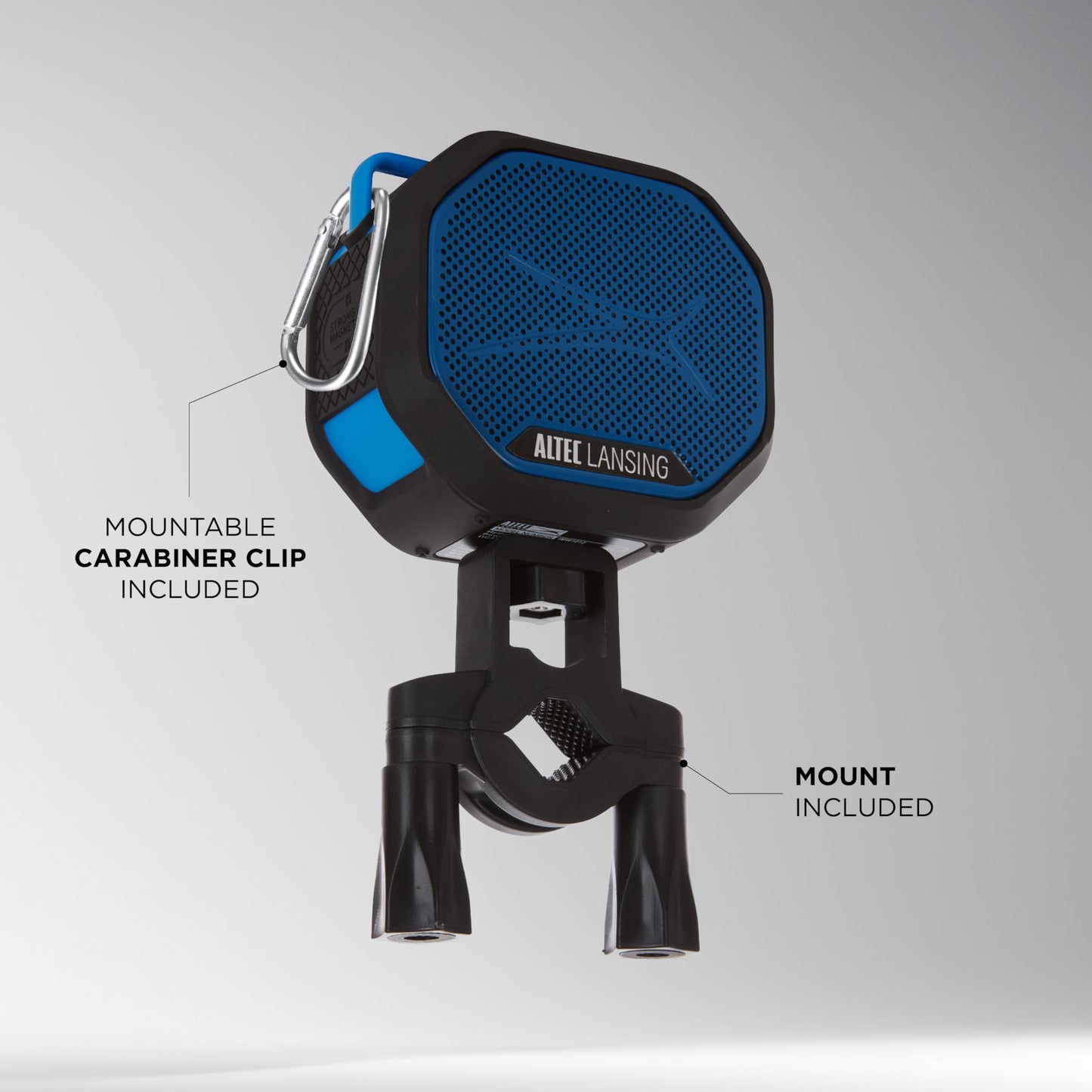 Altec Lansing HYDRATREK Magnetic Bluetooth Speaker, Waterproof IP67, 5W RMS Output, True Wireless Pairing, USB-C Quick Charge, 3.7V 400mAh Battery, Voice Assistant, Perfect for Any Adventure