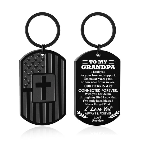 DuoDiner Keychain Gifts for Men First Communion Baptism Confirmation Religious Mens Gifts