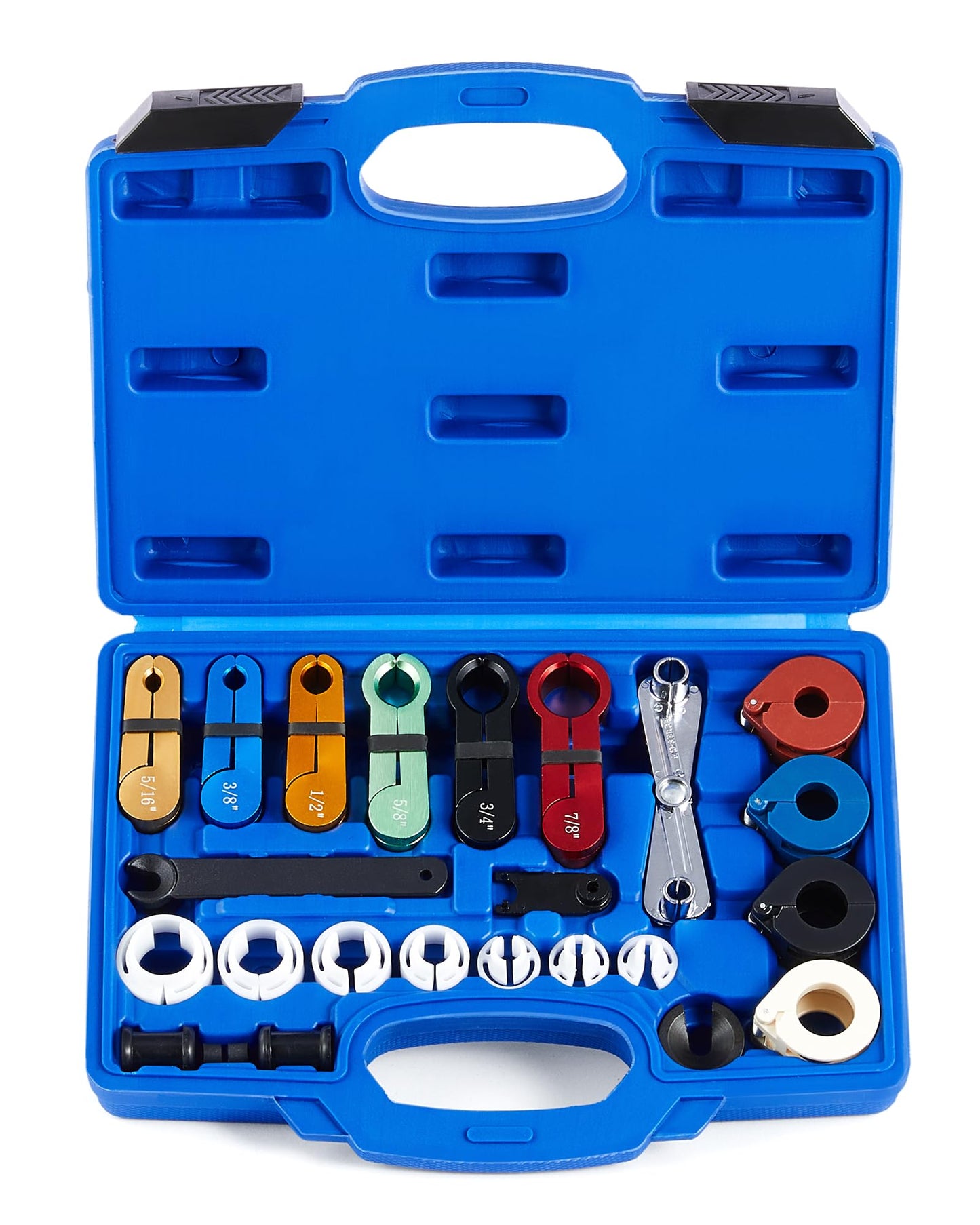 Orion Motor Tech Master Quick Disconnect Tool Set, 25pc Line Disconnect Tool Kit for A/C Fuel & Transmission Systems, Fuel Line Disconnect Tools for Mechanics Compatible with Ford Chevy GM More, Red