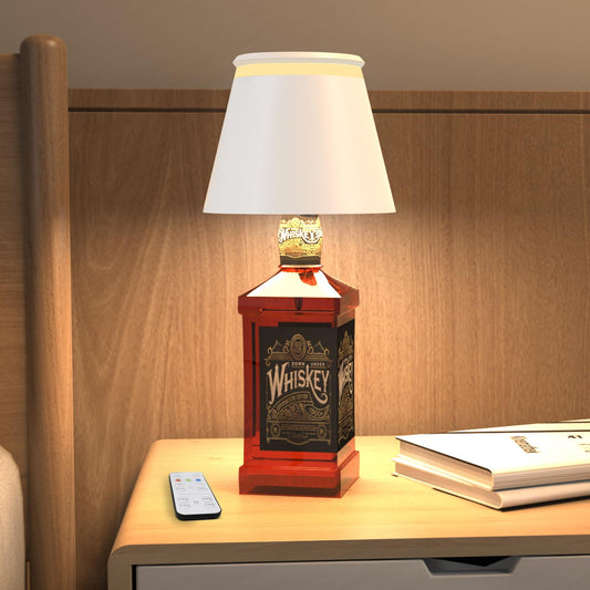 Yupola Wireless Bottle Lamp with Remote,Cordless Lamp Shade Dimmable for Wine Bottles,Rechargeable Battery Operated Touch Control Bottle Light for for Bedroom,Restaurant,Bar,Camping. (White, 1pcs)