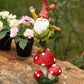 Topadorn Vegetable Garden Gnome Statue Decoration Statuary Funny Gnomes Garden Decorations,Mushroom