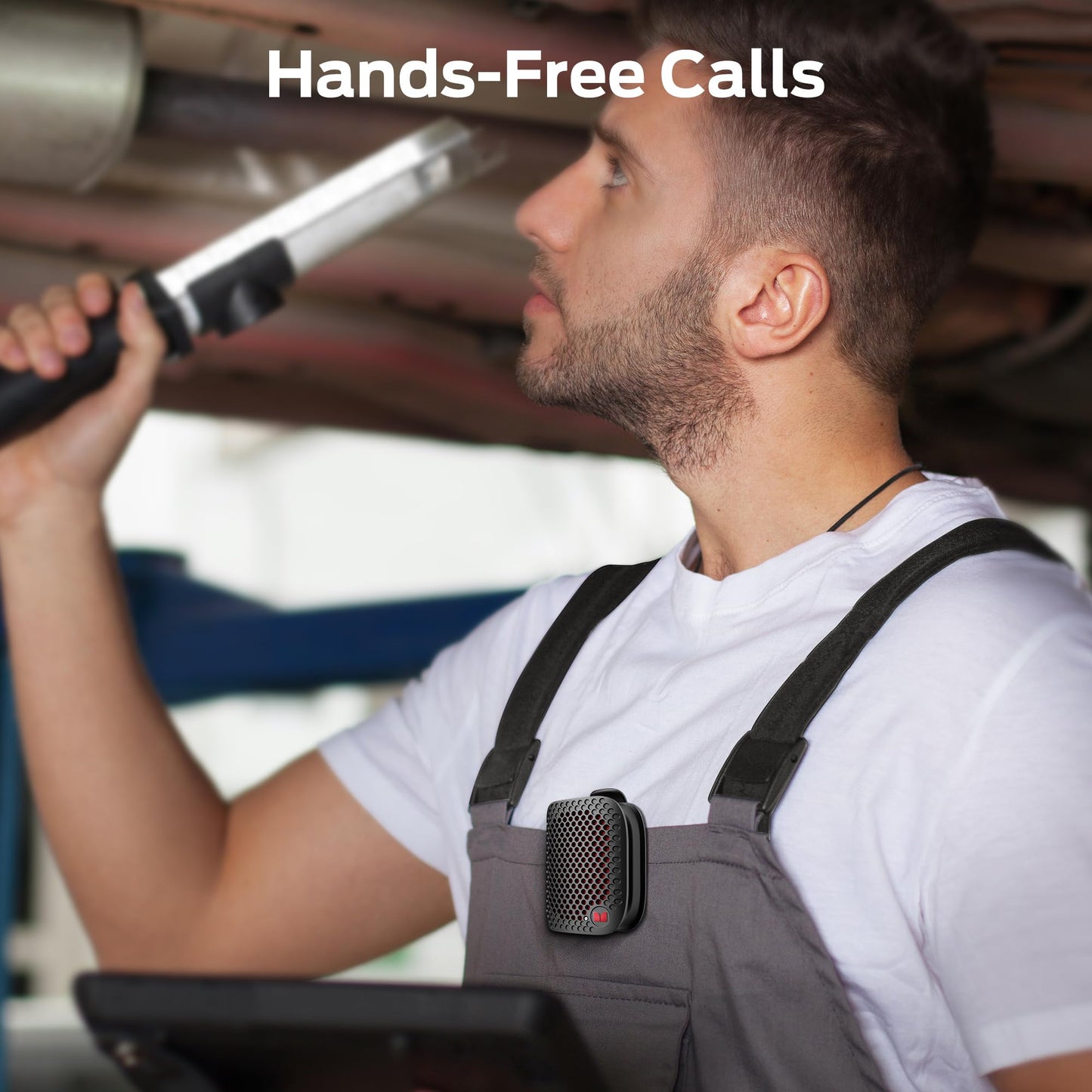 Monster Blaster Micro Wearable Bluetooth Speaker, Clip-On Wireless Small Portable Speaker with Built-in Mic (Non-Magnetic), IPX7 Waterproof, TWS, Hands-Free Music/Calls for Work/Cycling/Running, Black