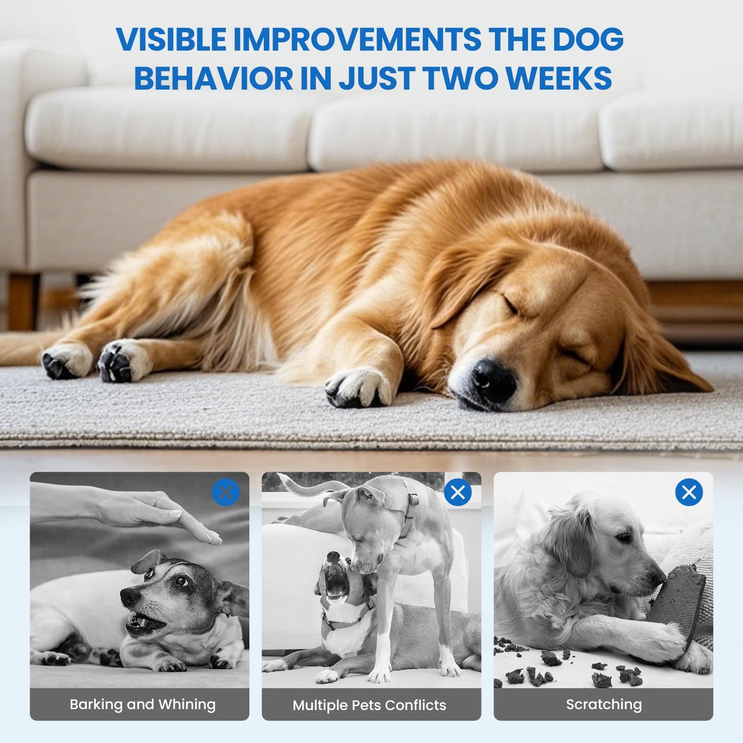 Yirr Dog Calming Diffuser, Puppy Pheromones Calming Diffuser, Relaxing Pheromone for Dogs Relief Stress Anxiety Fighting Scratching Barking, Help Train Dog to Pee, 2 Diffuser 2 Refill(48ml)