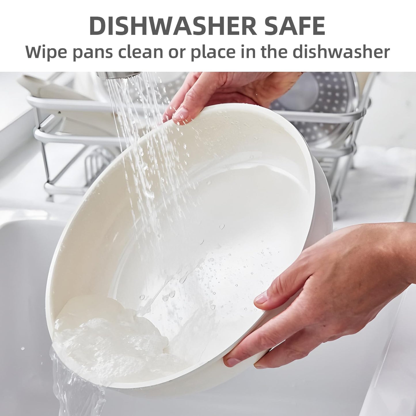 11 PCS pots and pans set, pots and pans set non stick, Removable Handles, Induction and Oven Safe Cookware Set, Dishwasher Safe, Cream