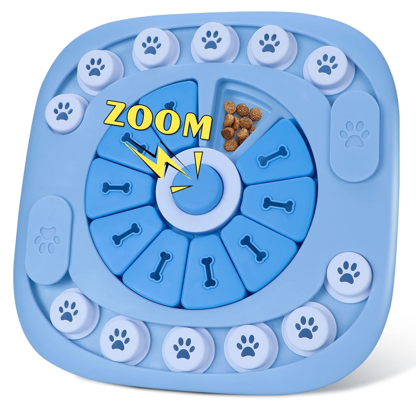 Interactive Dog Puzzle Toy for Large, Medium, Small Smart Dogs - Enrichment and Mental Stimulation for Training - Treat Chew Gifts for Dogs Puppies & Cats (Sky Blue)