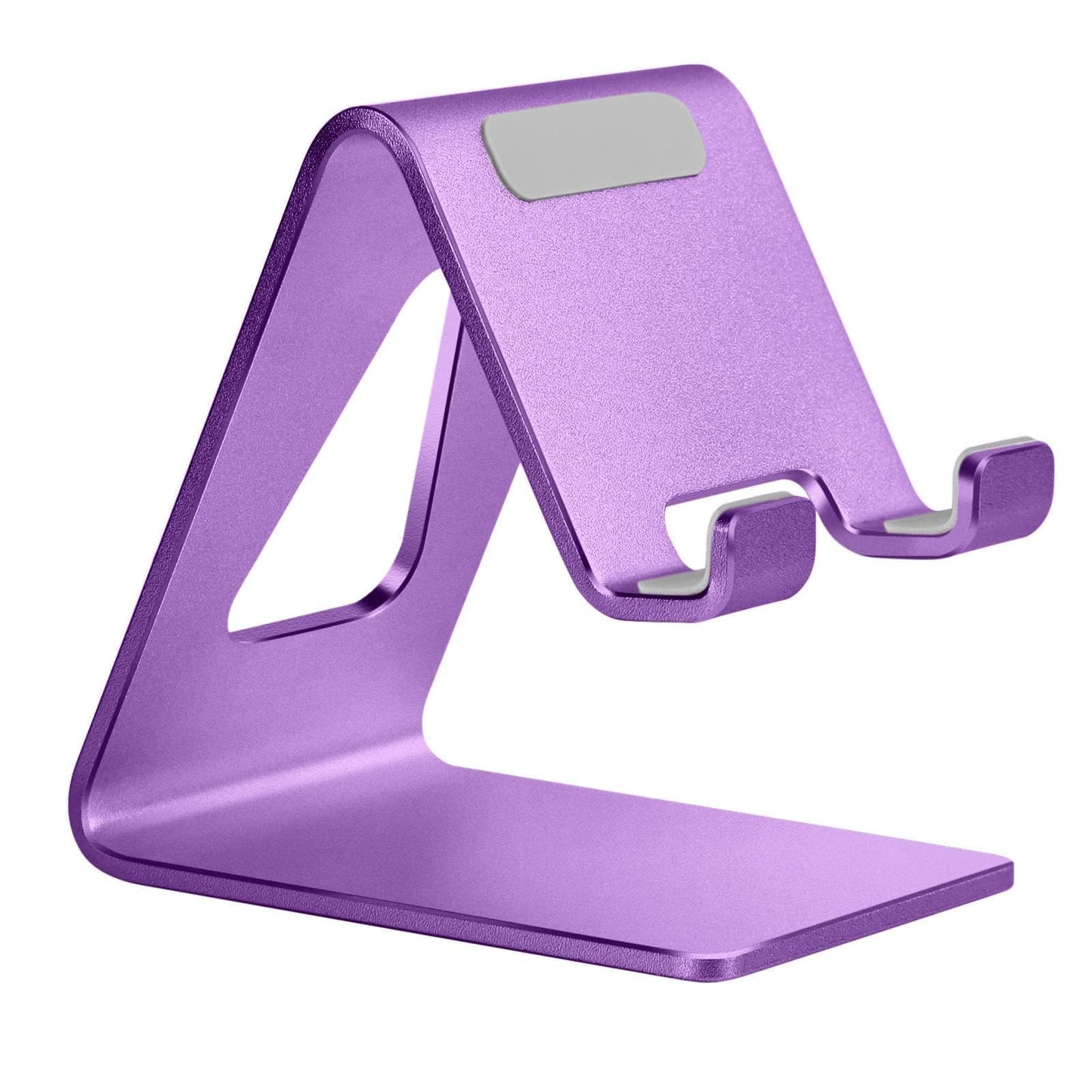 Cell Phone Stand, Phone Holder for Desk, Aluminum Desktop Phone Dock for iPhone 15 14 13 12 pro 11 X Xs max 8 7 6 6s Plus SE Samsung All Smart Phones,Purple