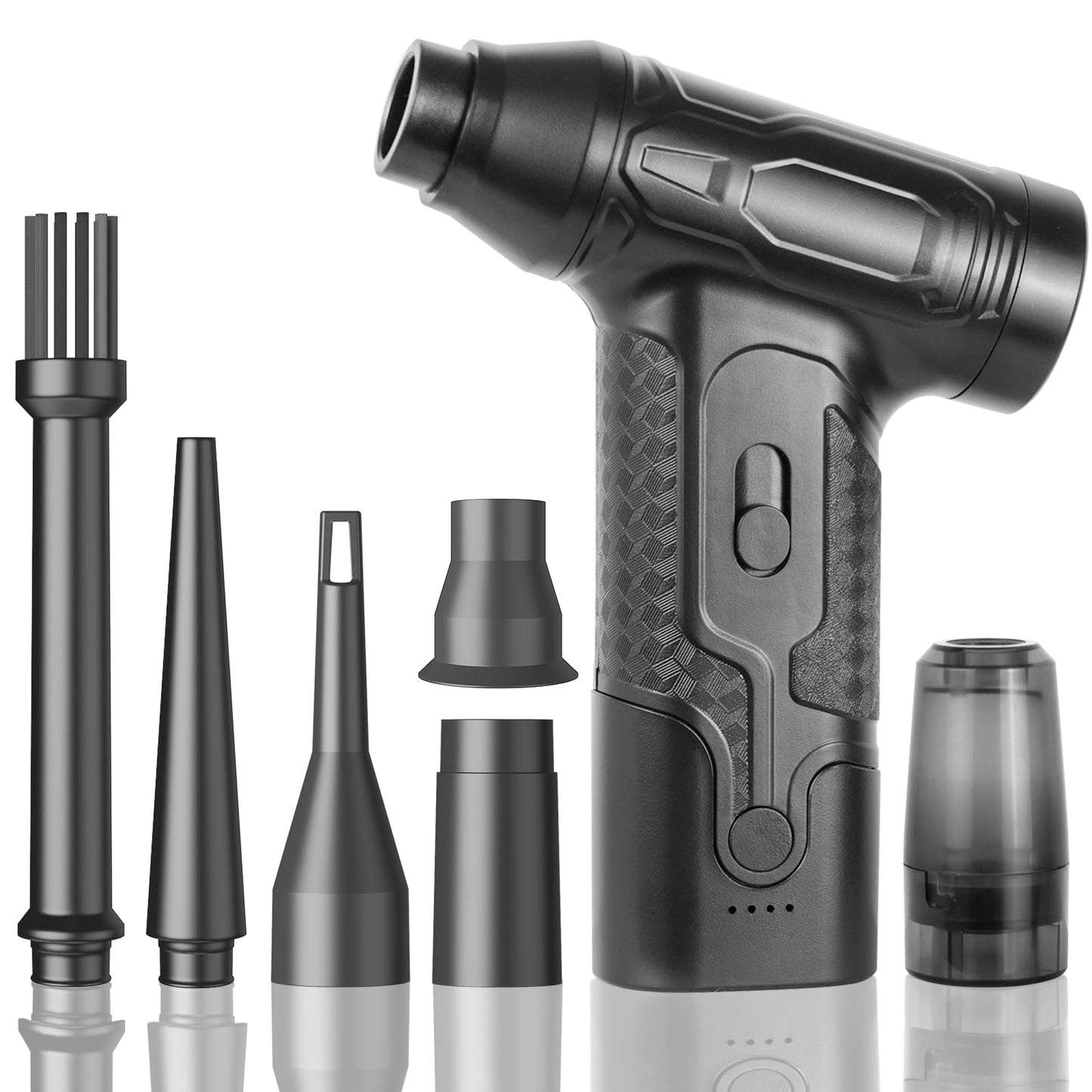 Compressed Air Duster - 300000RPM Electric Air Duster Super Powerful - Cordless Handheld Air Blower, Adjustable Mini Dust Blower for Computer, Keyboard, Outdoor, Home, Gift for Men