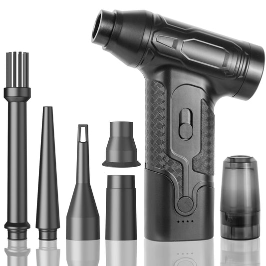 Compressed Air Duster - 300000RPM Electric Air Duster Super Powerful - Cordless Handheld Air Blower, Adjustable Mini Dust Blower for Computer, Keyboard, Outdoor, Home, Gift for Men