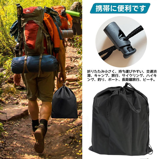 Upgrade Portable Foldable Toilet, Outdoor Toilet for Camping Hygiene & Sanitation, Emergency Potty for Truck Travel Hiking Fishing Long Trip, Floding Toilet with lid, storage bag, and 15 pc trash bags