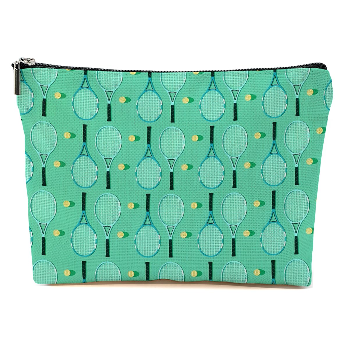 Tennis Gifts, Inspirational Tennis Makeup Bag, Tennis Accessories Tennis Gift Cosmetic Bag Toiletry Bag, Tennis Player Graduation Birthday Gifts for Women Girls Tennis Lovers Sister Tennis Team