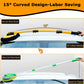 15°Curved Car Wash Brush with Long Handle 43" Extension Pole RV Truck Microfiber Cleaning Mop Auto SUV Wheel Boat Exterior Interior Detailing 2 in 1 Carwash Duster Not Hurt Paint Scratch Free