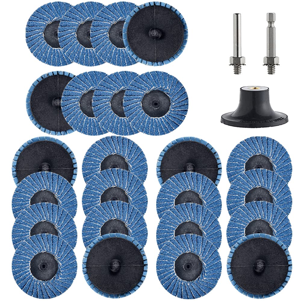 270Pack 2inch Sanding Discs Pad Variety Kit for Drill Grinder Rotary Tools Die Grinder Accessories with 1/8"&1/4" Shank Backer Plate, Sanding Pads Includes 36-3000 Grit