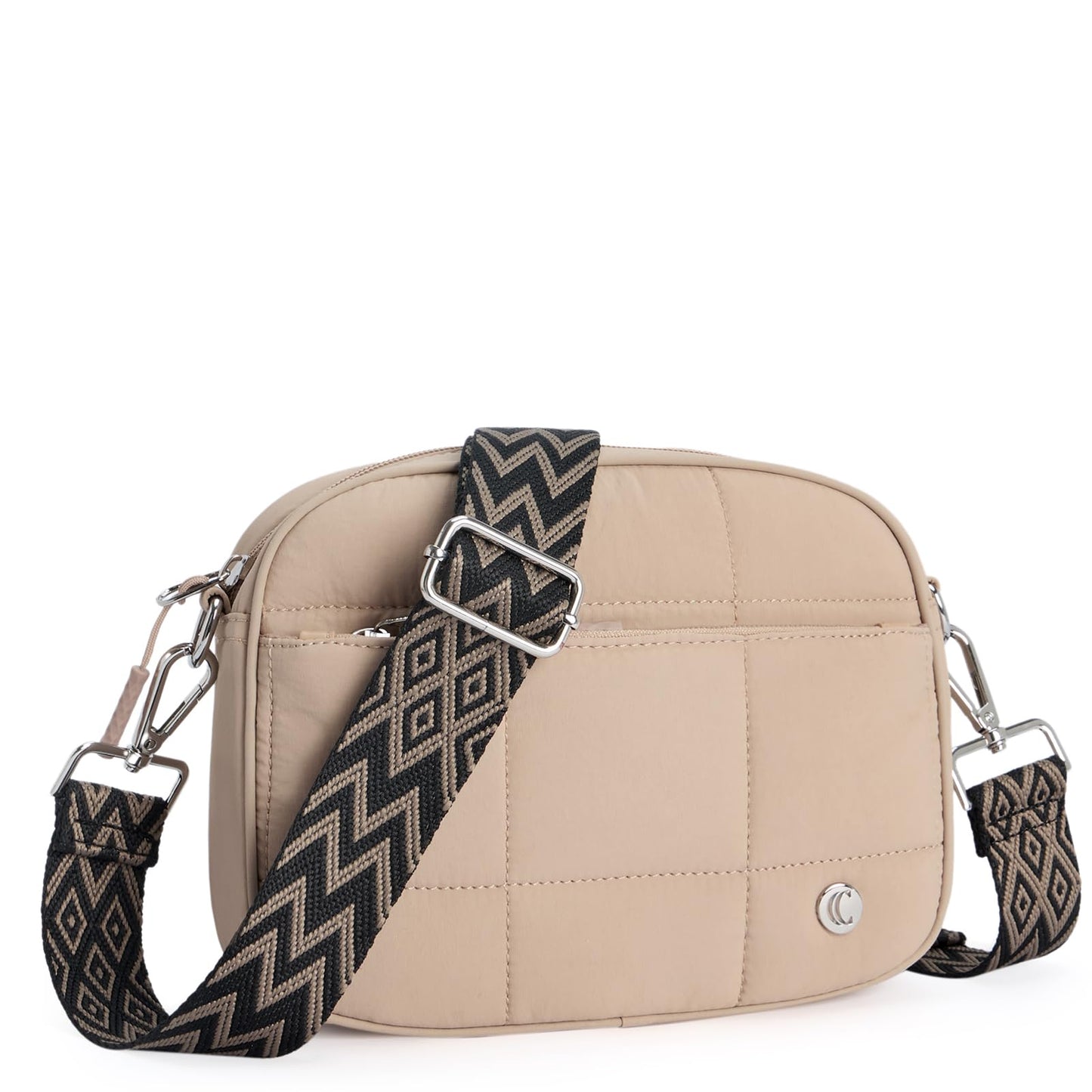 CLUCI Quilted Crossbody Bags for Women Lightweight Puffer Shoulder Bag Travel Purses with Wide Strap