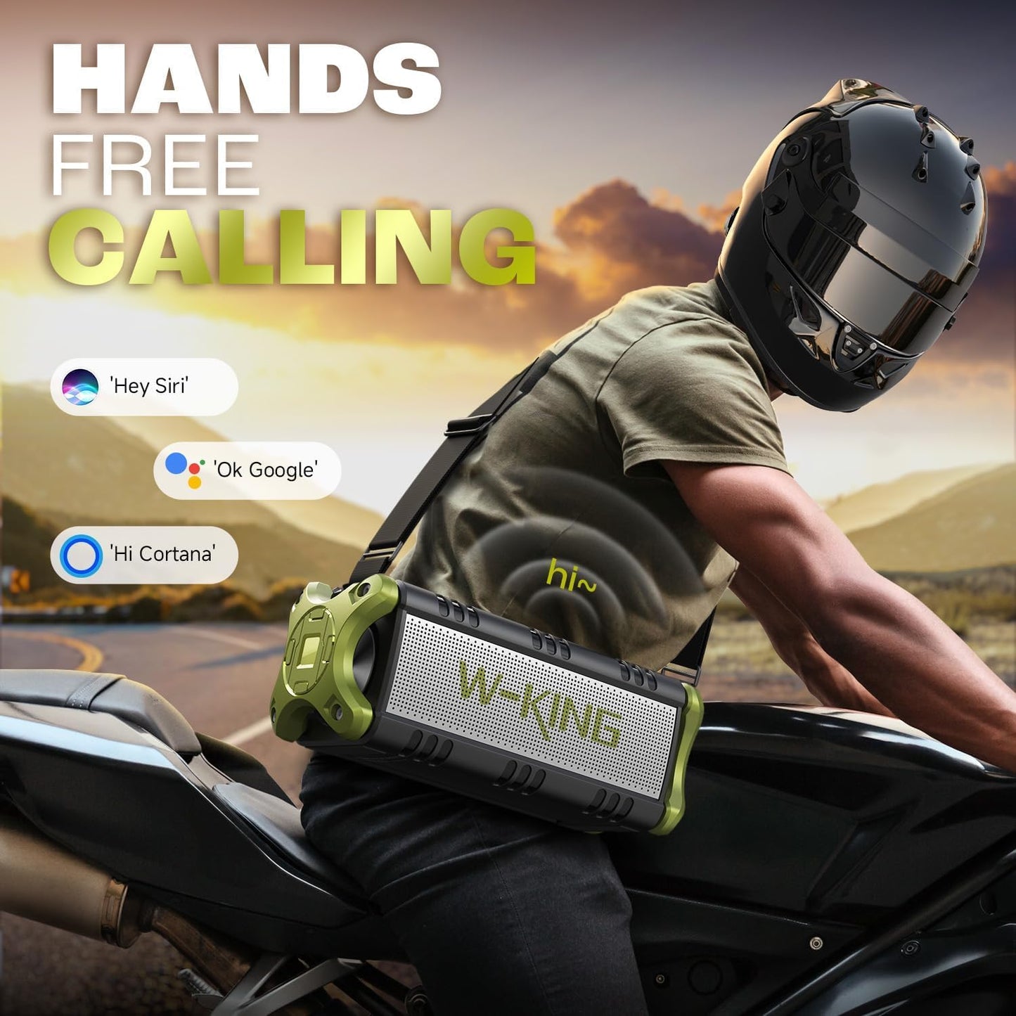 W-KING Bluetooth Speaker, 90W Max Portable Loud Speakers Wireless, IPX6 Waterproof Outdoor Speaker, 50W Deep Bass/2 Powerful Subwoofer/40H/Power Bank/Dual Pairing/EQ/TF/AUX/NFC for Camping,Pool,Party