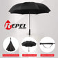 Repel Umbrella Inverted Umbrellas for Rain, Reverse Open and Close, Upside Down Quick Drying Inverted Umbrella, Large Waterproof Coated Canopy, Strong, Durable Ribs