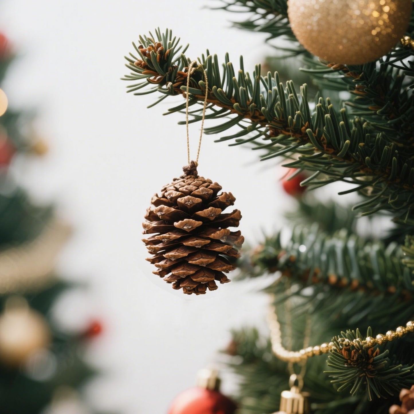 JOHOUSE 18 PCS Natural Pine Cones, Christmas Rustic Pinecones Fall Garland Halloween Thanksgiving Decorations, Christmas Tree Fall Ornaments, Winter Vase Filler