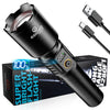 Esgofo Rechargeable Flashlights High Lumens 2000 Long Range 3280FT, Super Bright Handheld Strong LED Flashlight Long Lasting 15H, Powerful Flash Light USB C, Zoomable 5 Modes, for Camping Hiking
