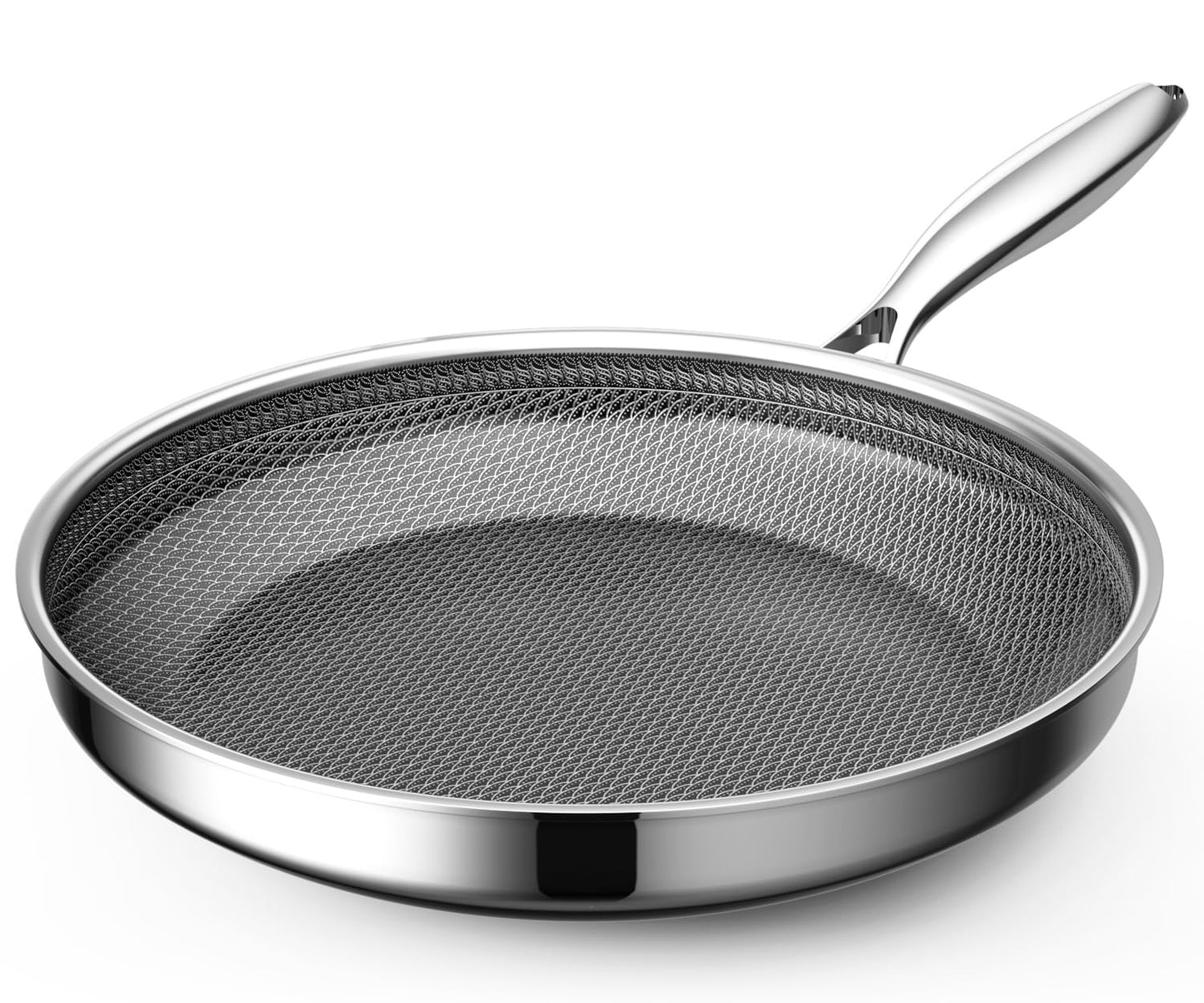 ZEROPAN Non Stick Frying Pans,Hybrid Nonstick 9.5 Inch Frying Pan,Stay-Cool Handle,Dishwasher-Friendly,Nonstick Frying Pan,Oven-Safe,Works on Induction,Ceramic and Gas Cooktops