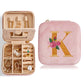 Smileshe Personalized Gifts for Mom Mothers Day, Birthday Gifts, Graduation Gifts for Girls Fashion, Travel Gifts for Teen Girls Trendy Stuff, Velvet Jewelry Box with Flower, Letter J, Pink