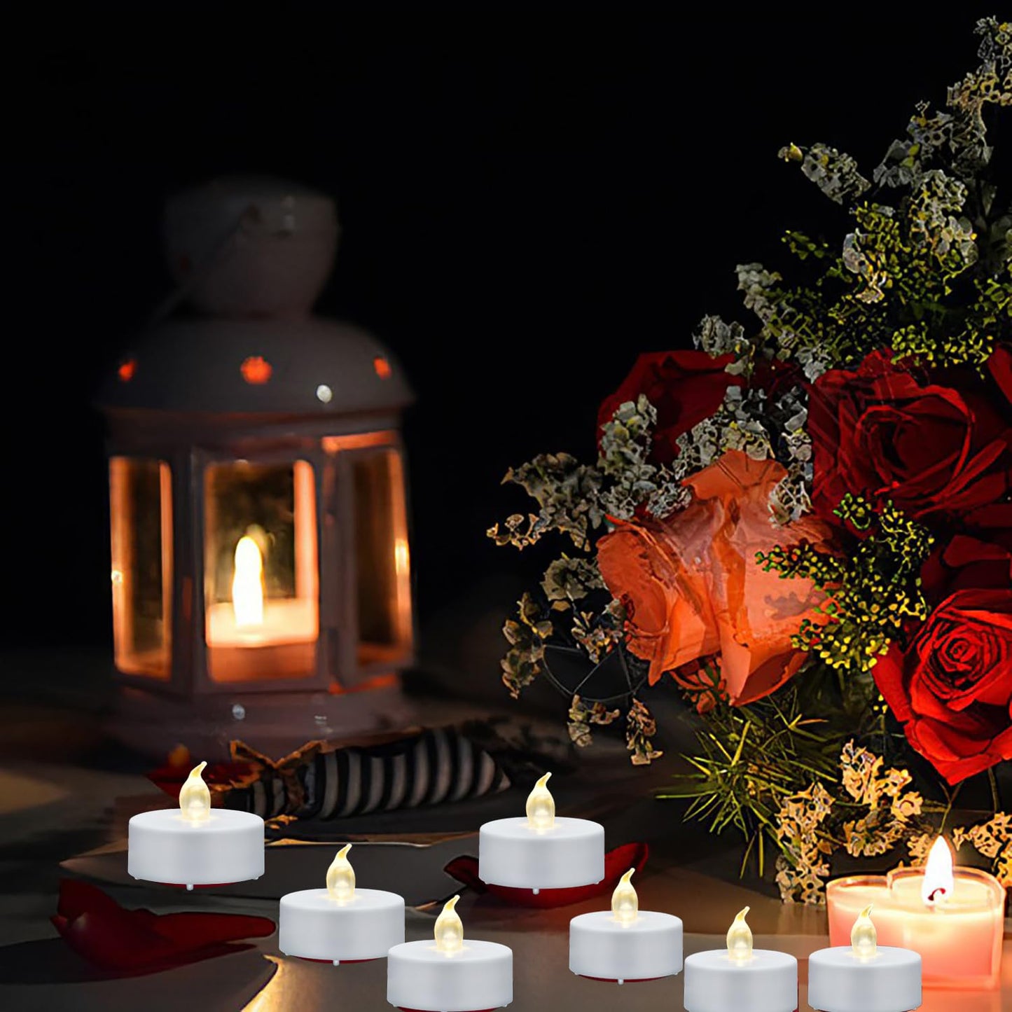 xiangpeng Tea Light Candles with Remote Control,12pack Flickering Flameless LED Candle,Long Lasting 400+Hours,Battery Operated with Timer for Home Decoration Seasonal &Festival Celebration WarmYellow