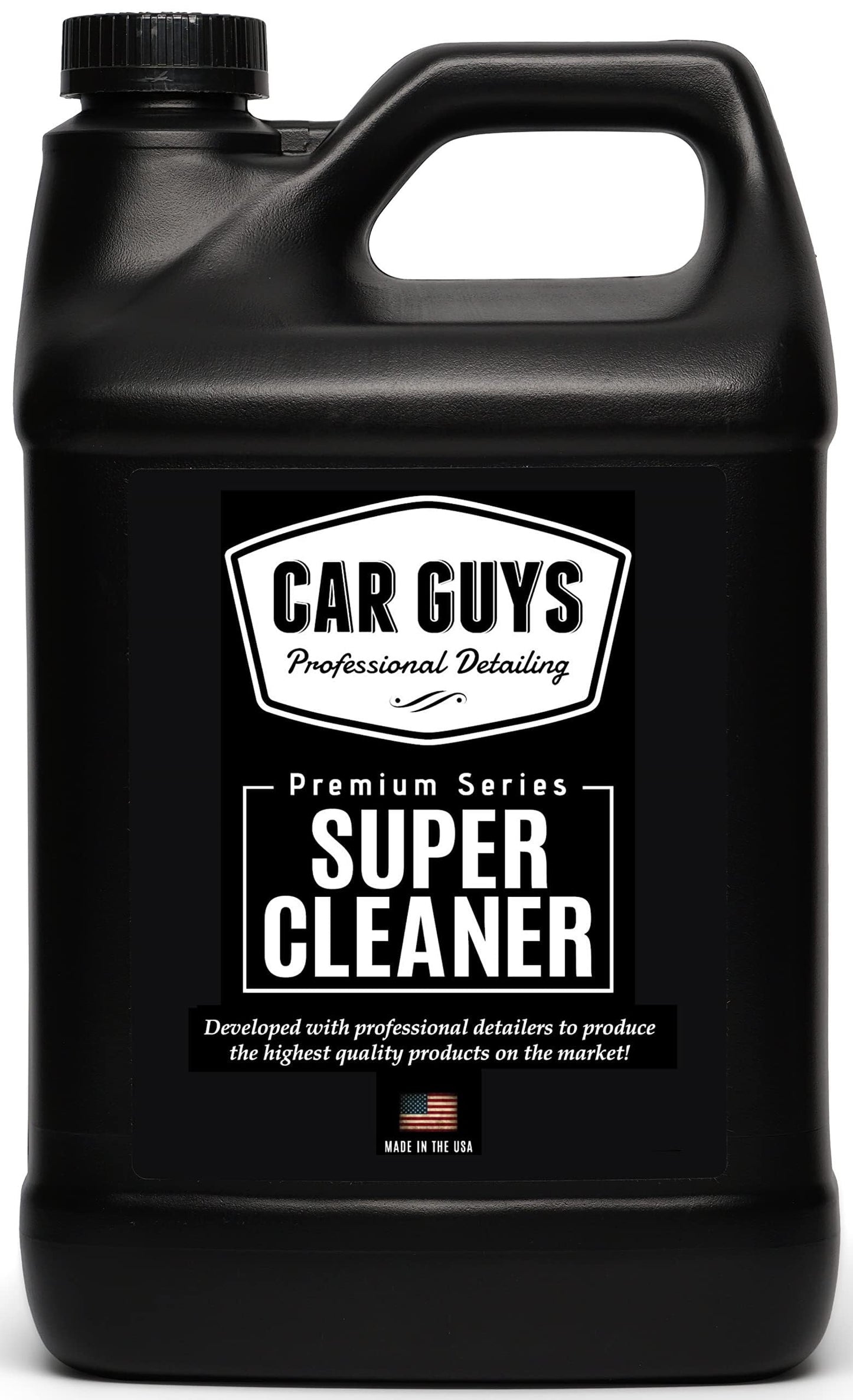 CAR GUYS Super Cleaner | Effective Car Interior Cleaner | Leather Car Seat Cleaner | Stain Remover for Carpet, Upholstery, Fabric, and Much More! | 18 Oz Kit with Microfiber Towel