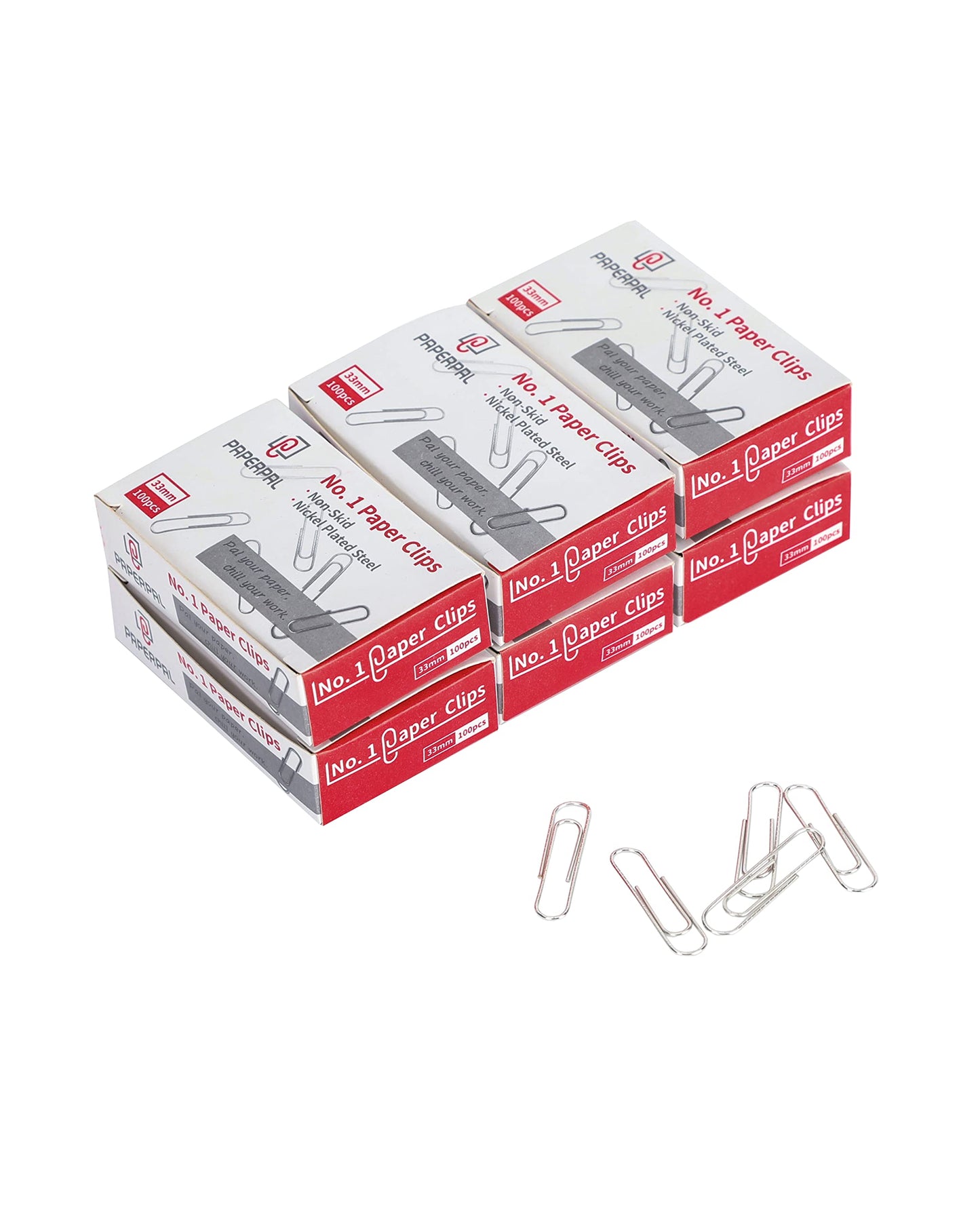 PAPERPAL Jumbo Paper Clips Smooth, 300 Large Paperclips (3 Boxes of 100 Each), Paperclips for Office School & Personal Use, Daily DIY, 2" Silver Paper Clips Jumbo Size