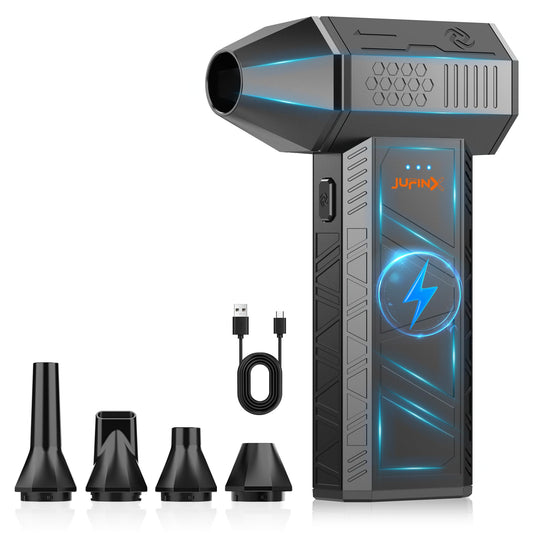 JUFINX X3mini Electric Air Duster-110000RPM Super Power Cordless Air Duster, 3-Gear Adjustable Mini Blower with Fast Charging, Dust Blower for Computer, Keyboard, House, Outdoor and Car