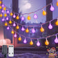 JMEXSUSS 100 LED Orange and Purple String Lights Indoor, Connectable Globe String Lights Plug in with Remote, 33ft 8 Modes Christmas Fairy Lights Outdoor for Bedroom Room Party Carnival Decorations