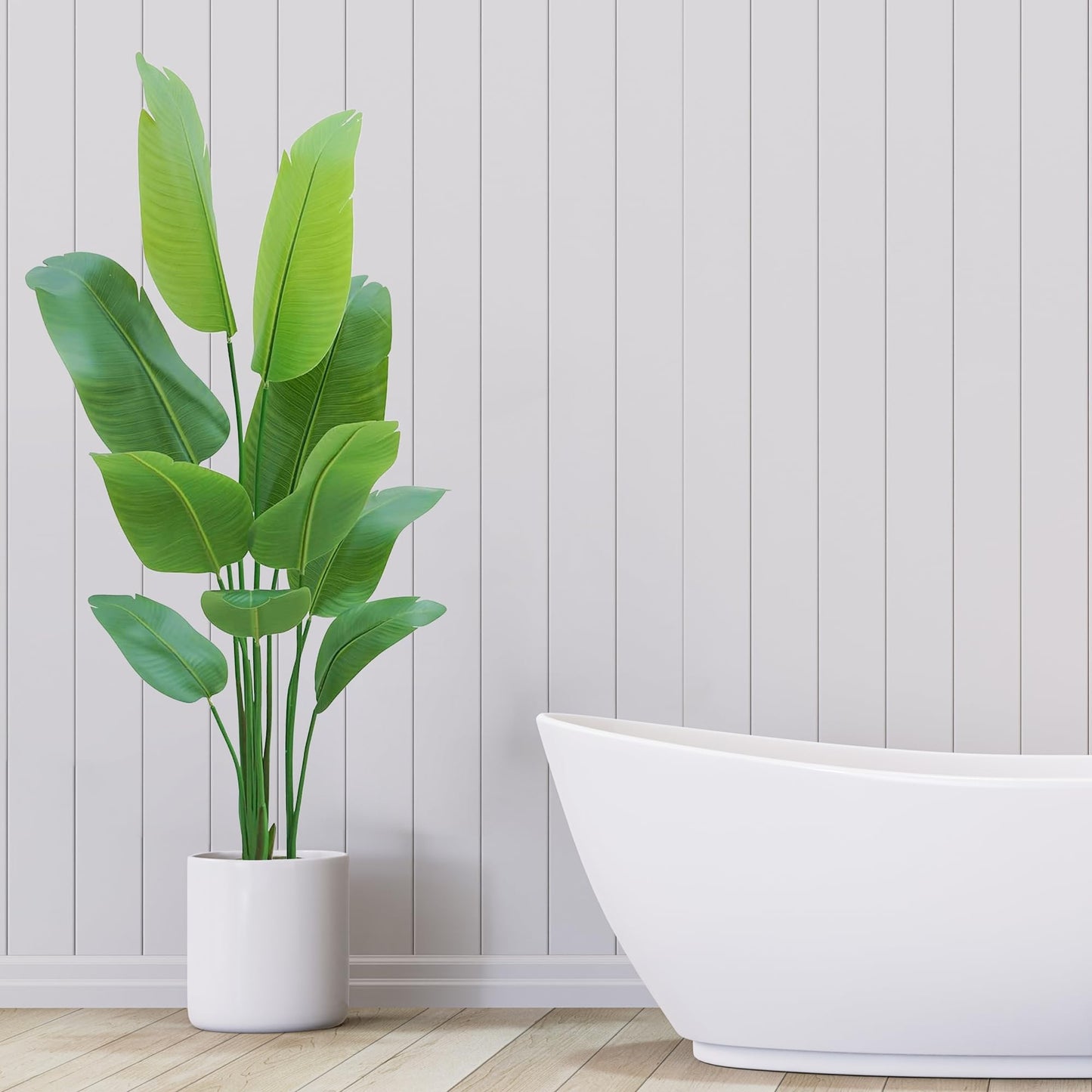 Bird of Paradise Plant Artificial 5ft,Faux Plants Indoor Tall with 10 Trunks - The Perfect Indoor Silk Floor Plant for Home Decor in Living Room, Office, and Bedroom (5FT Bird of Paradise)