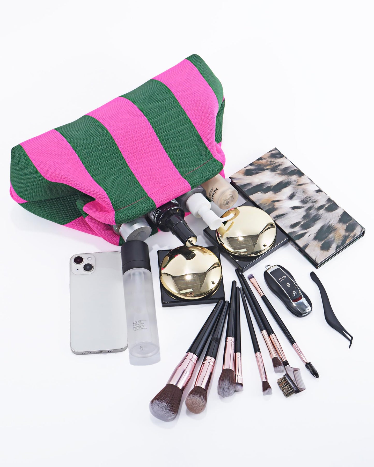 bohunono Woven Clutch Purses for Woman,Summer Beach Purse for Vacation, Woven Striped Dumpling Bag,Crochet Evening Handbag