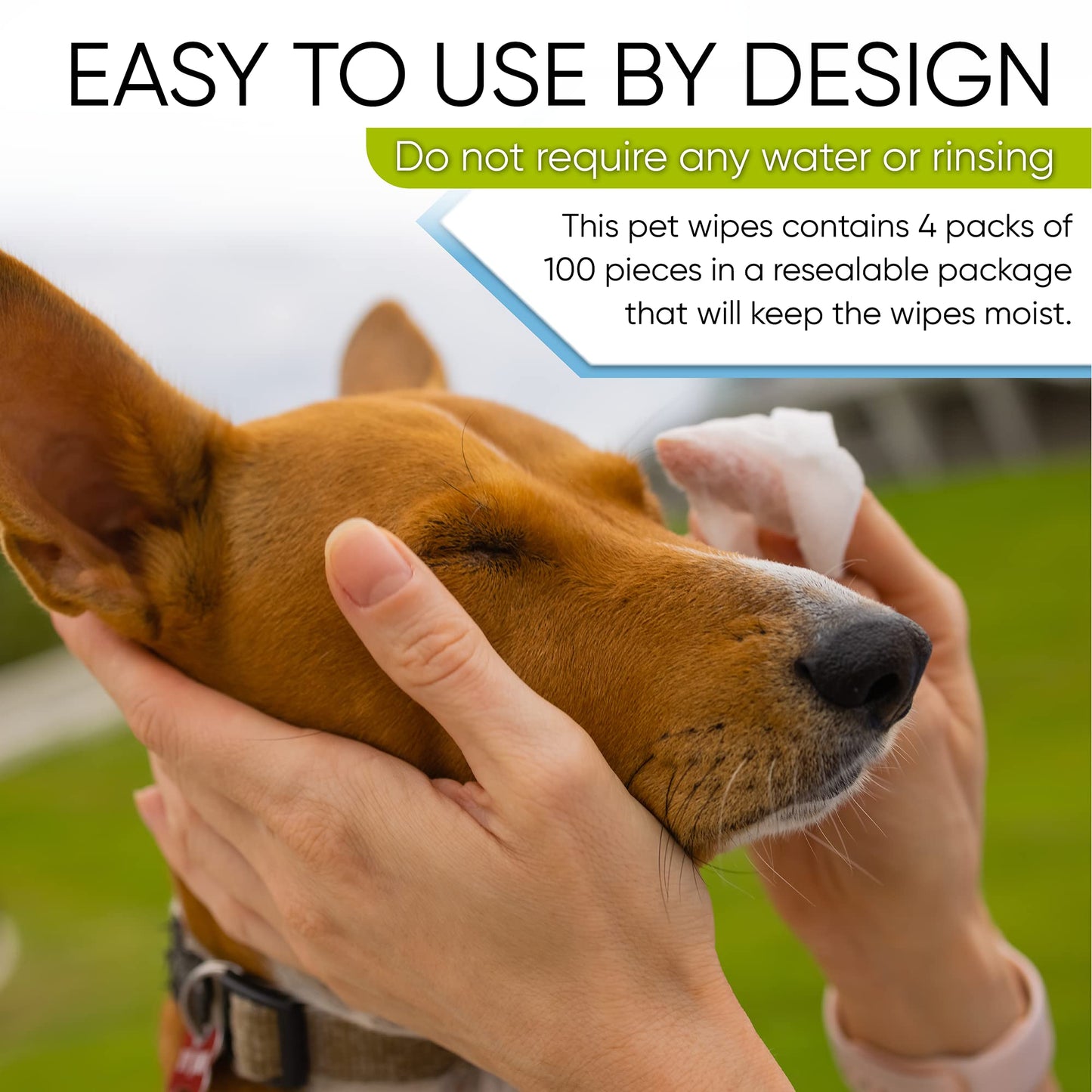 MAGICARE Pet Wipes – 400 pcs Dog Wipes – 8x8 Inch Unscented Dog Paw Cleaner Wipes for Body, Ears, Face, and Skin – Ultra Thick & Soft with Hypoallergenic Formula – Ideal Pet Wipes for Dogs & Cats