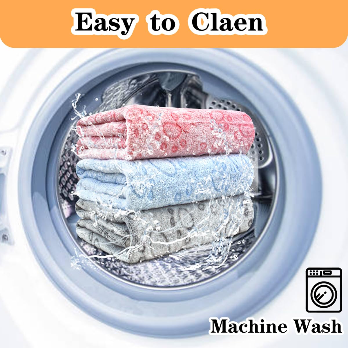 3 Pack Dog Blankets for Small Dogs, 23''x16'' Washable Dog Blanket, Soft Pet Blankets for Cat、Rabbit、Guinea Pig Small Animal Fleece Bedding Cute Claw Pattern Rabbit Bedding