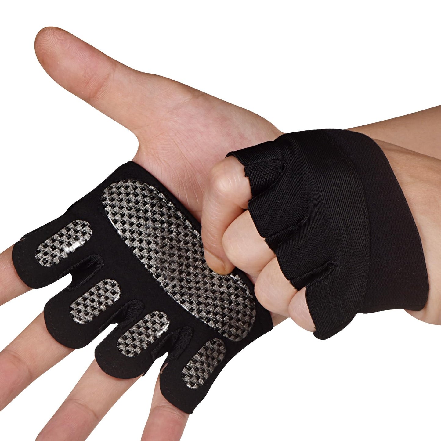 Sunnex Gym Gloves for Women & Men - Fingerless Workout Gloves for Weightlifting, Lightweight Breathable Fitness for Sports and More